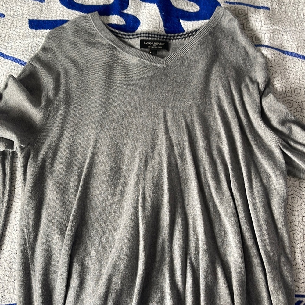 Grey sweatshirt banana republic size large